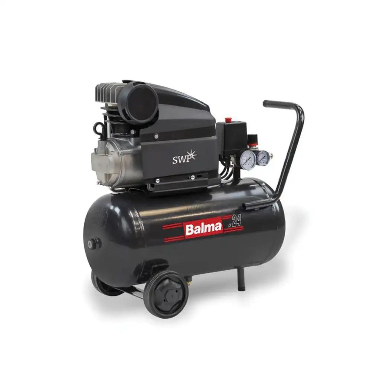 Lubricated Portable Air Compressor - 2HP 24 Litre