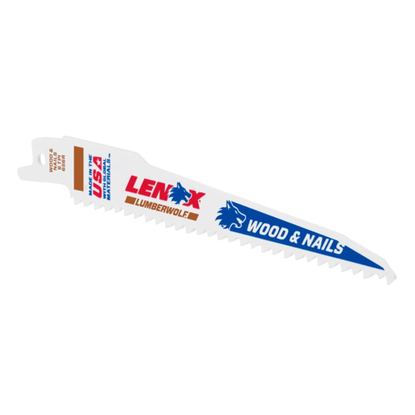 LumberWolf Reciprocating Saw Blade 152 x 19 x 1.3mm 6 TPI Pack of 5