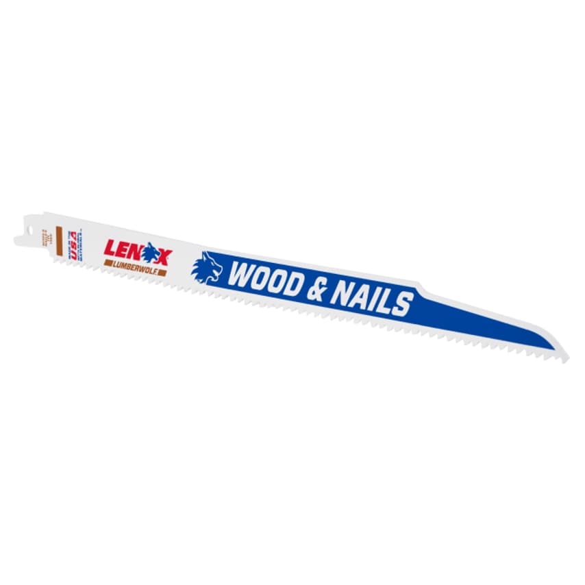 LumberWolf Reciprocating Saw Blade 305 x 19 x 1.3mm 6 TPI Pack of 5