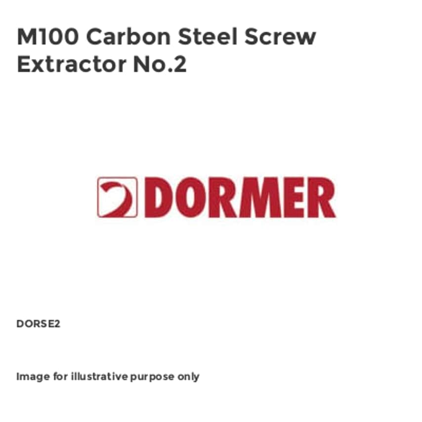 M100 Carbon Steel Screw Extractor No.2 DORSE2