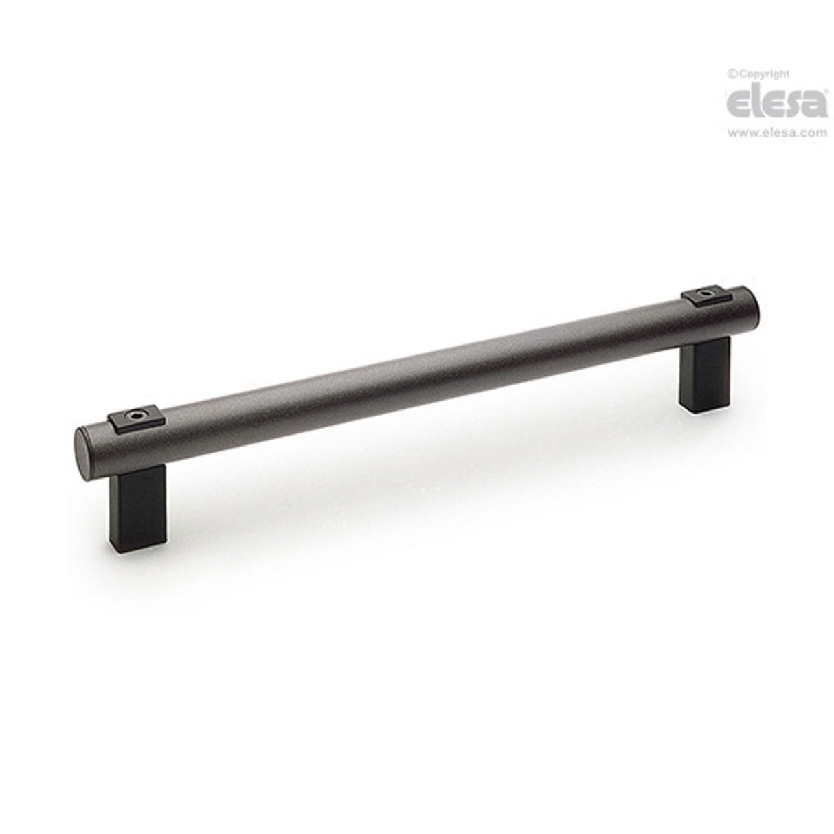 M1066 Tubular handles Technopolymer aluminium stainless steel Aluminium tube with coating in metalflake graphite colour front mounting M.1066 FM/30-400