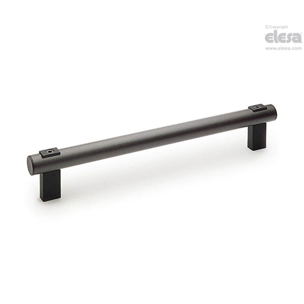 M1066 Tubular handles Technopolymer aluminium stainless steel Aluminium tube with coating in metalflake graphite colour front mounting M.1066 FM/30-500
