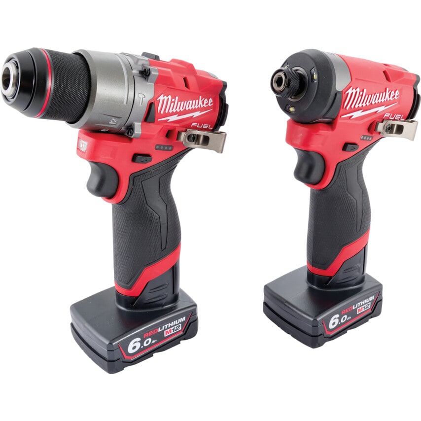 M12 Fuel Twin Pack (M12FPD2, M12FID2, 2x6.0AH Batteries)
