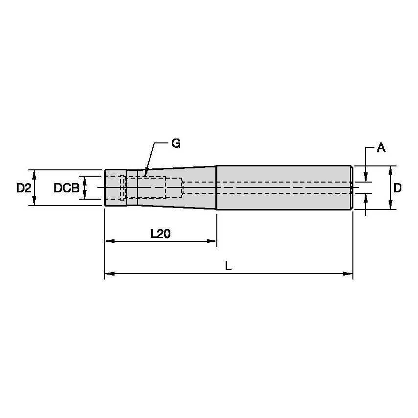 M-18-M10-CA20-190 Tool Extensions