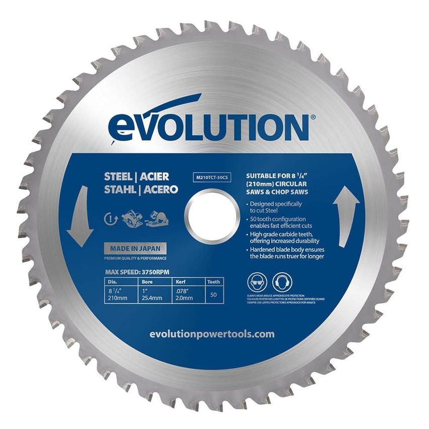 M210TCT-50CS Circular Saw Blade for Steel 210 X 25.4mm X 50t