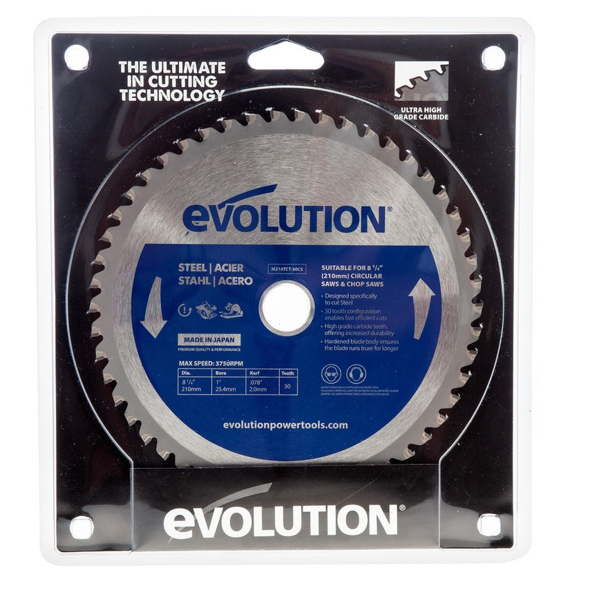 M210TCT-50CS Circular Saw Blade for Steel 210 X 25.4mm X 50t