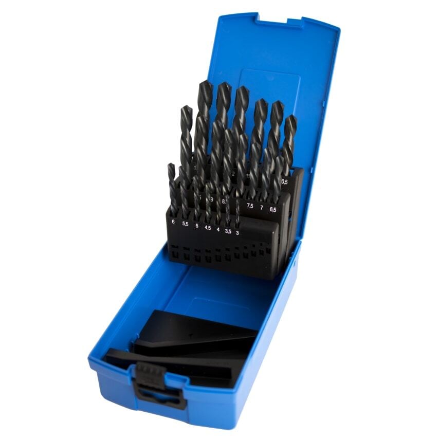 M21 HSS DIN338 L/H Drill Set 3.0MM - 13.0MM X 0.5MM