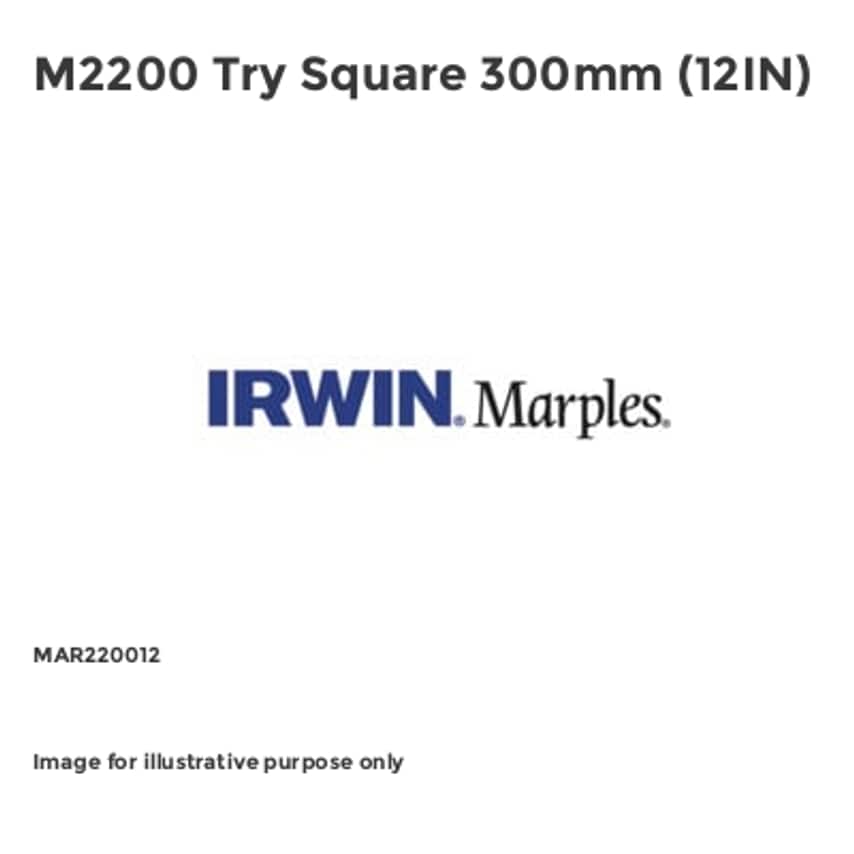 M2200 Try Square 300mm (12IN) MAR220012