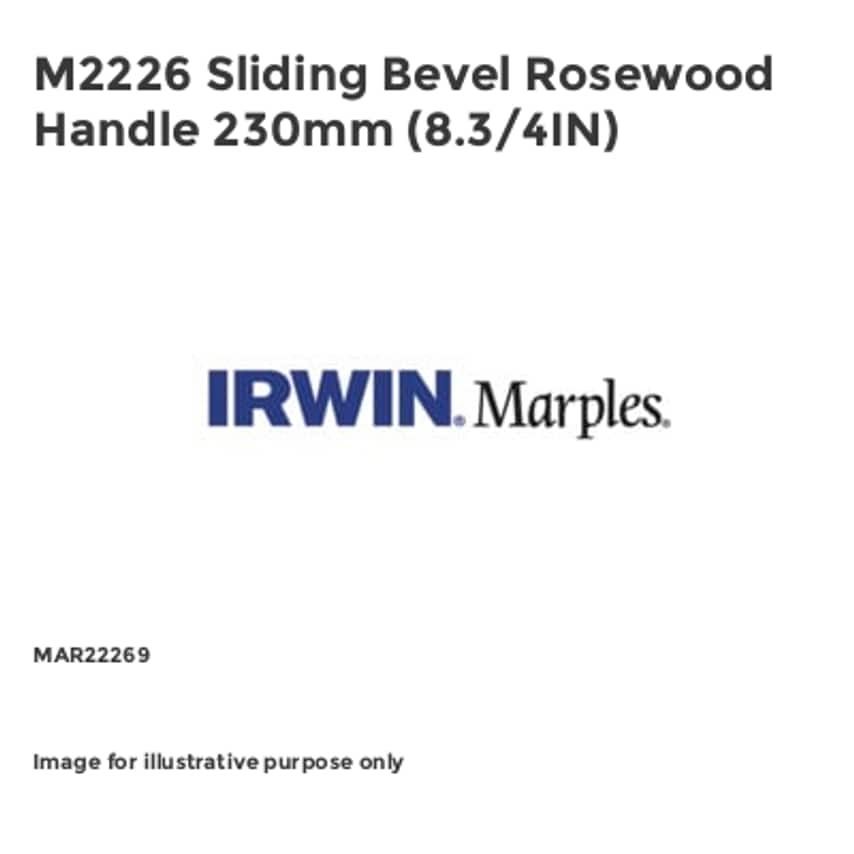M2226 Sliding Bevel Rosewood Handle 230mm (8.3/4IN)