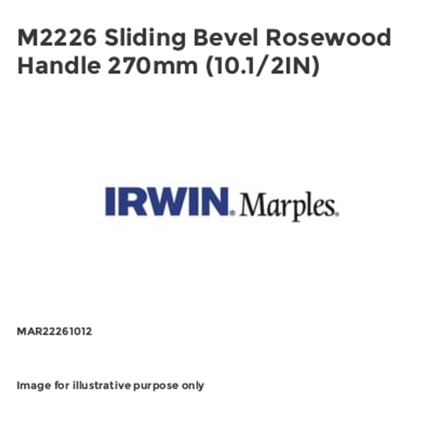 M2226 Sliding Bevel Rosewood Handle 270mm (10.1/2IN) MAR22261012