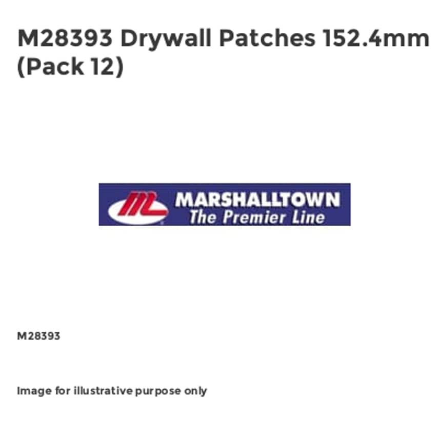 M28393 Drywall Repair Patch 152.4mm M/T28393