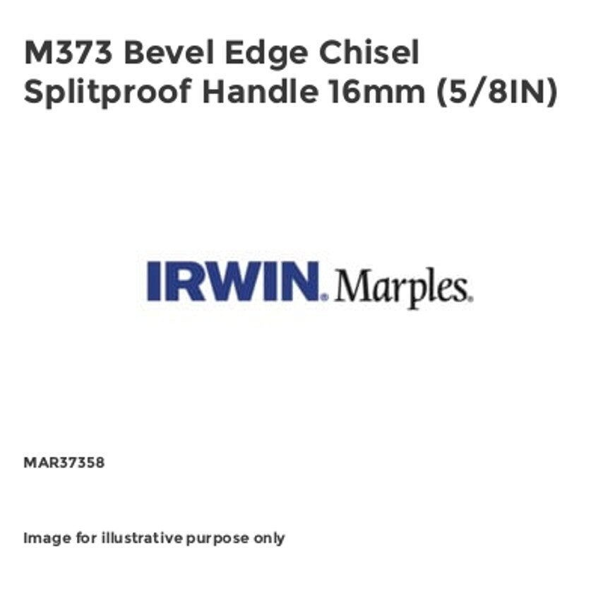 M373 Bevel Edge Chisel Splitproof Handle 16mm (5/8IN)