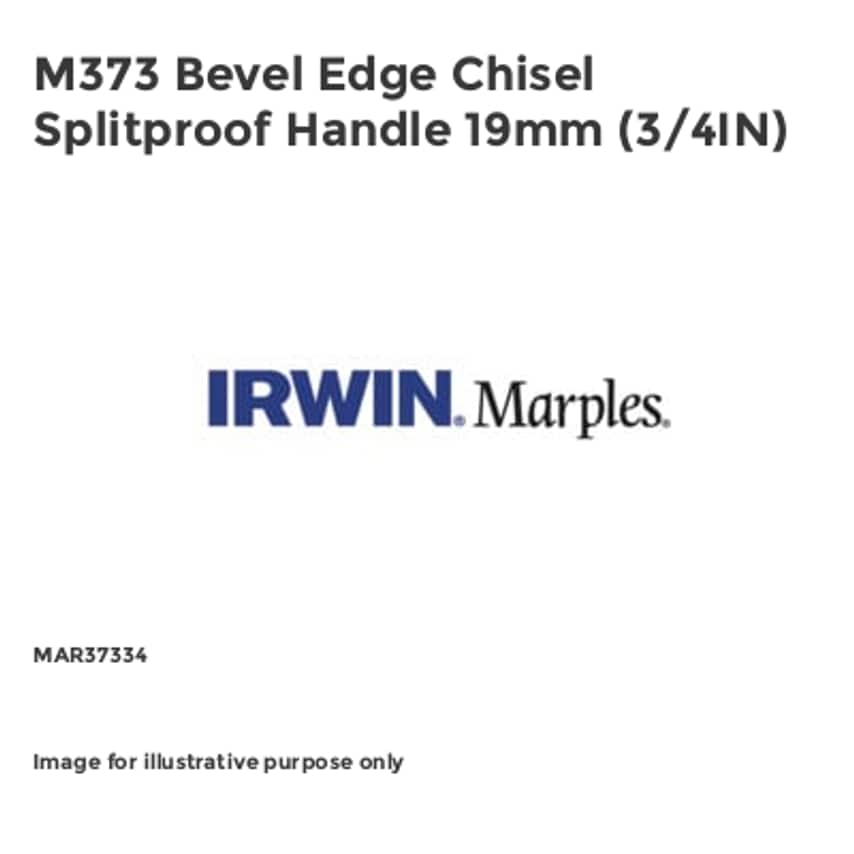 M373 Bevel Edge Chisel Splitproof Handle 19mm (3/4IN)