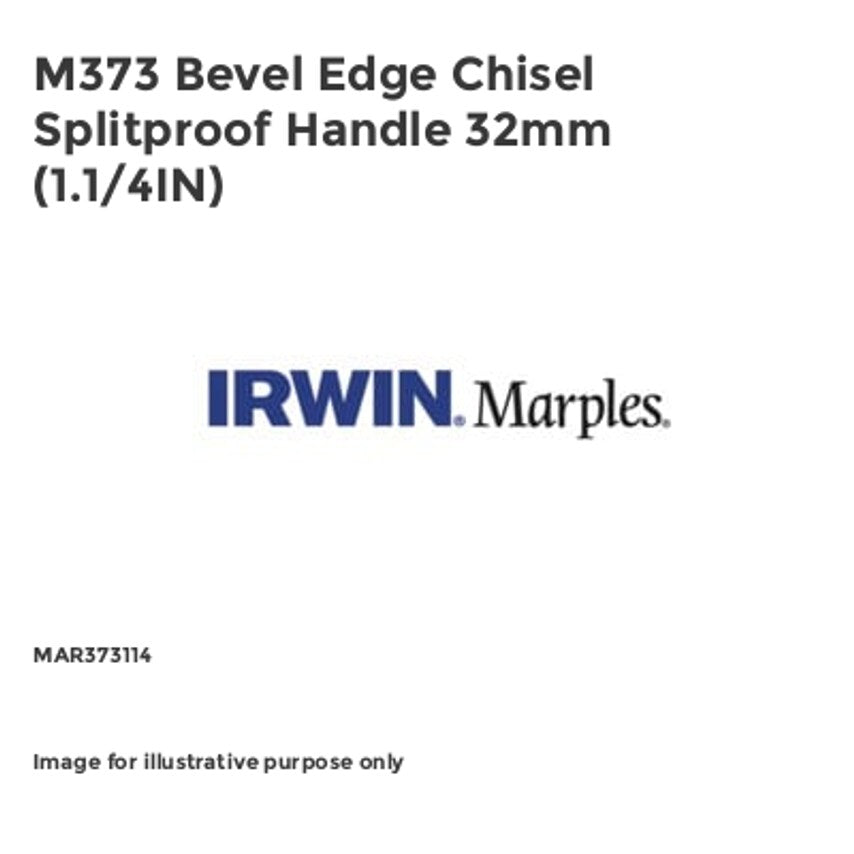 M373 Bevel Edge Chisel Splitproof Handle 32mm (1.1/4IN) MAR373114