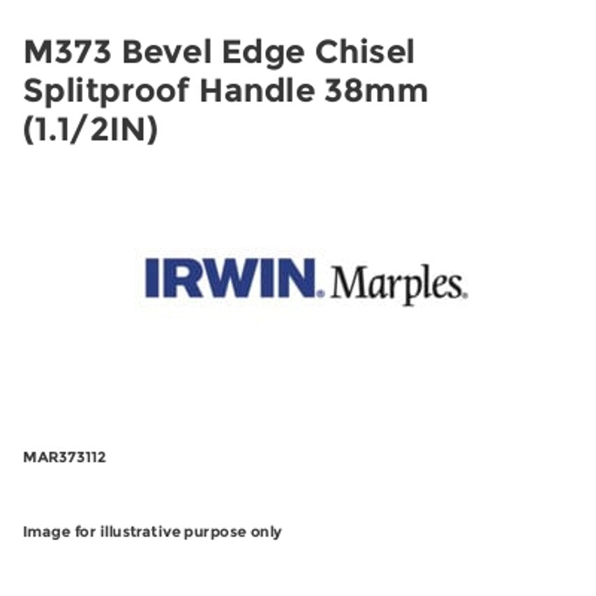 M373 Bevel Edge Chisel Splitproof Handle 38mm (1.1/2IN) MAR373112