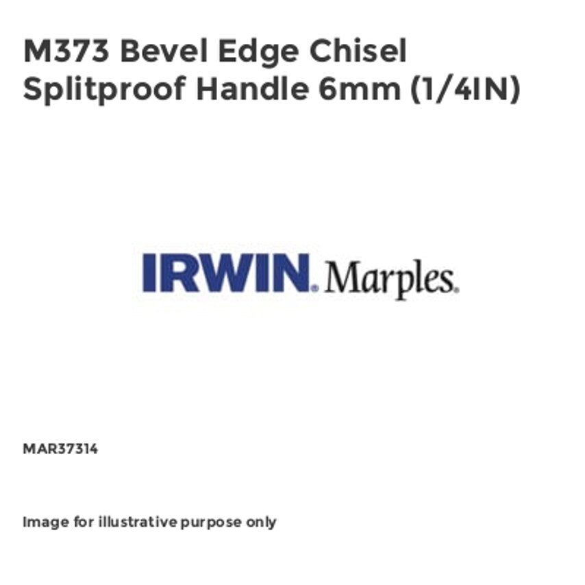 M373 Bevel Edge Chisel Splitproof Handle 6mm (1/4IN)