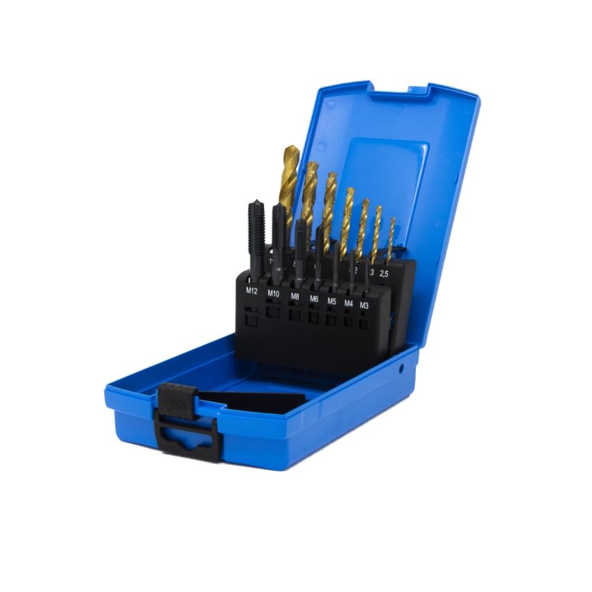 M3-M12 HSS Elite + Drill & Spiral Point P1 Tap Set