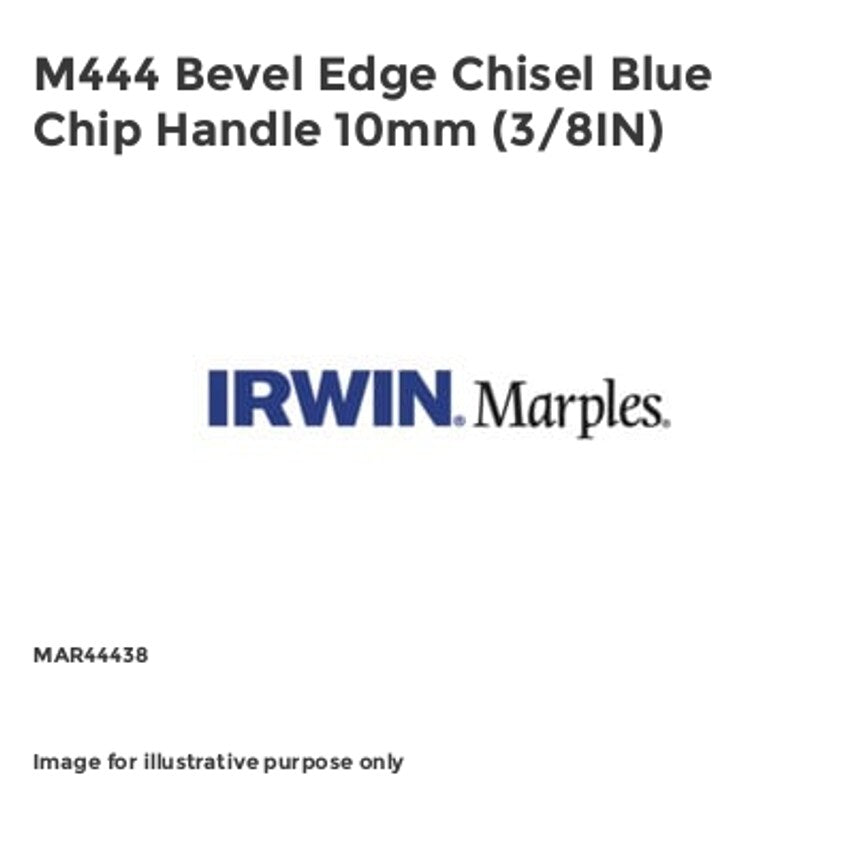 M444 Bevel Edge Chisel Blue Chip Handle 10mm (3/8IN) MAR44438