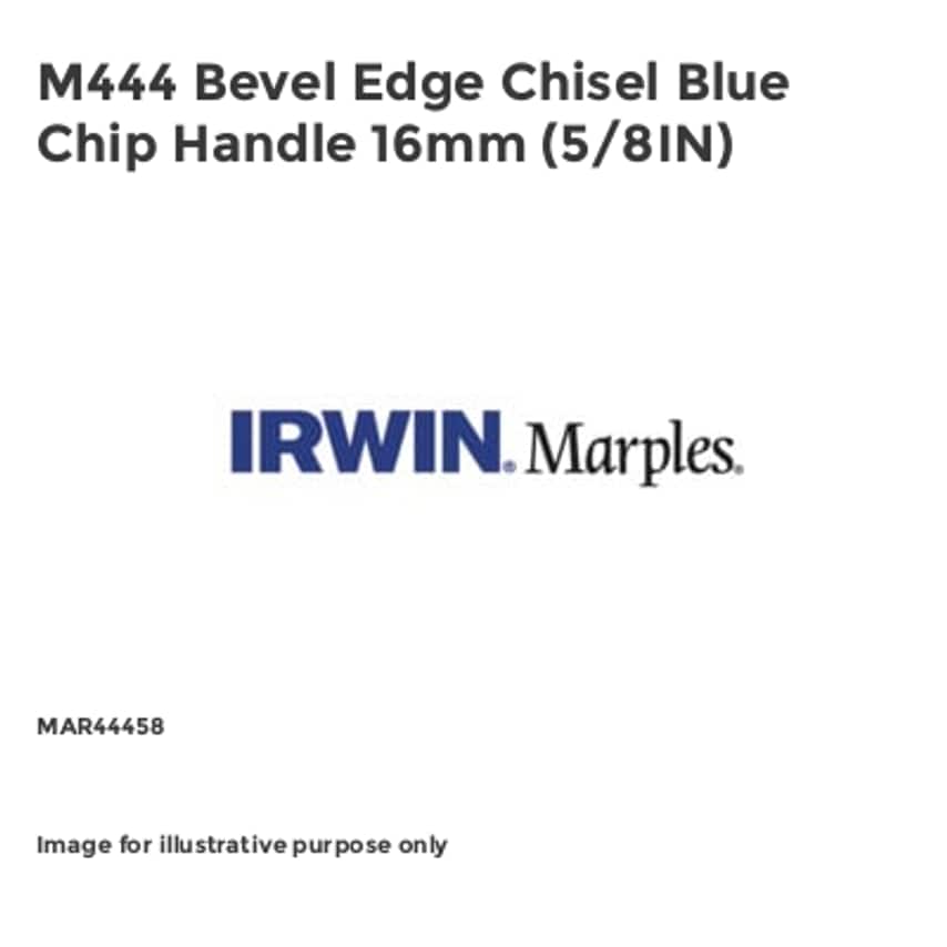 M444 Bevel Edge Chisel Blue Chip Handle 16mm (5/8IN)