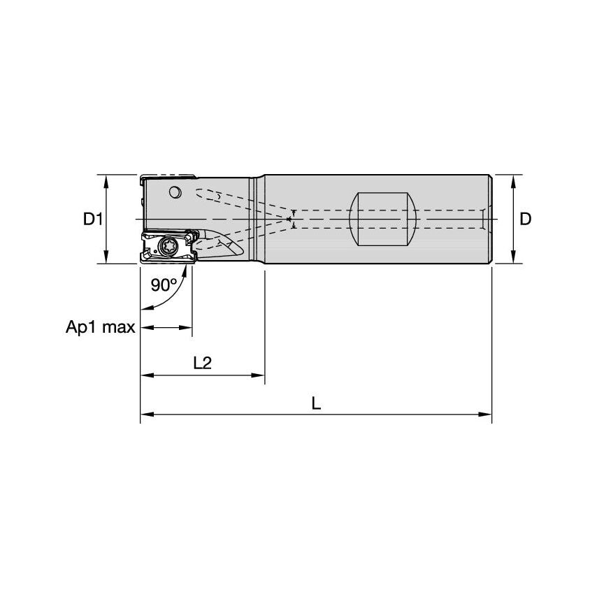 M4D125L1104W125L225 Mill 4-11 D1.25 Z4 Inch Weldon