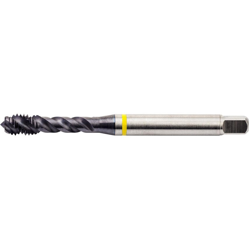 M4x0.70mm HSS-E-PM TiAlN-top Yellow Ring Tap - Coarse Sp/fl 48DEG