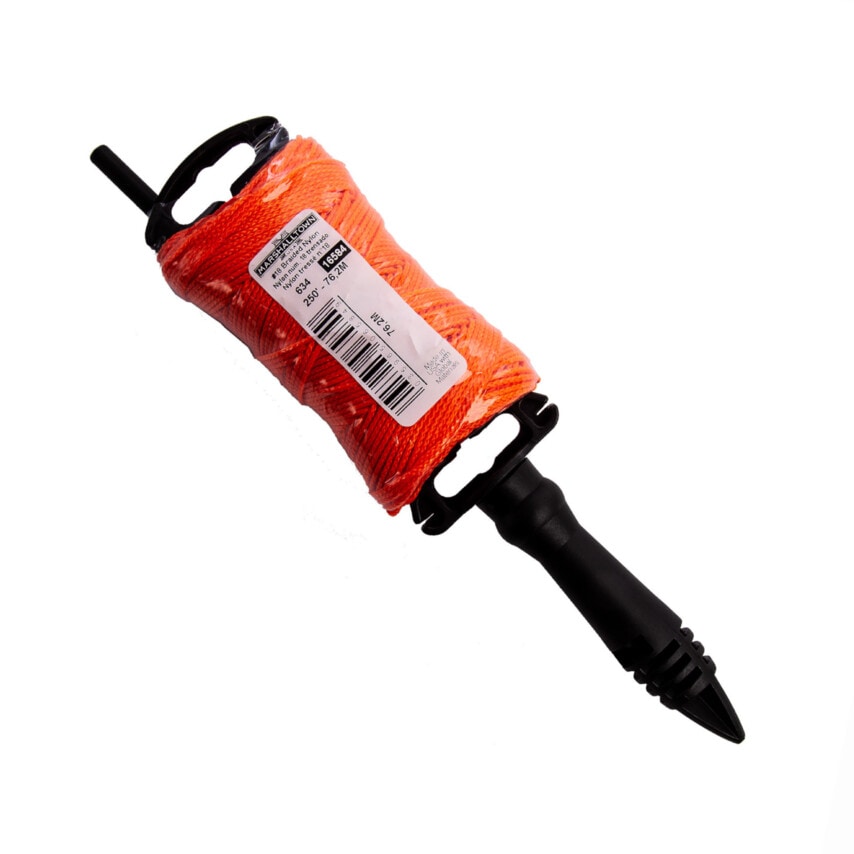 M634 250' Braided Nylon Mason's Line-Orange