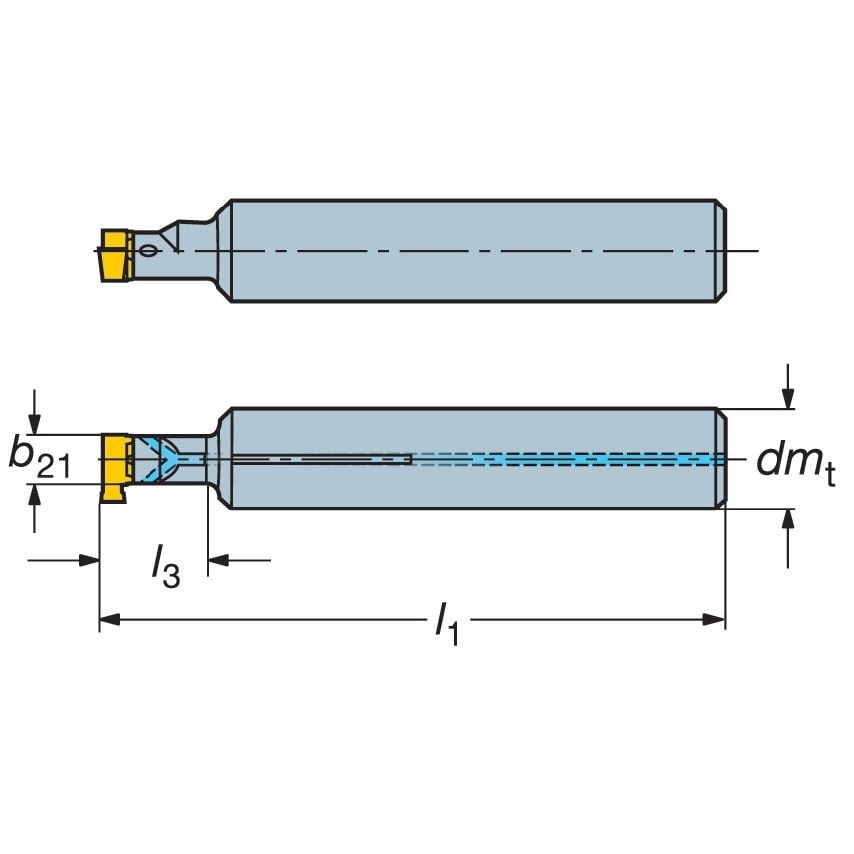 MB-A16-16-07R CoroCut Boring Bar