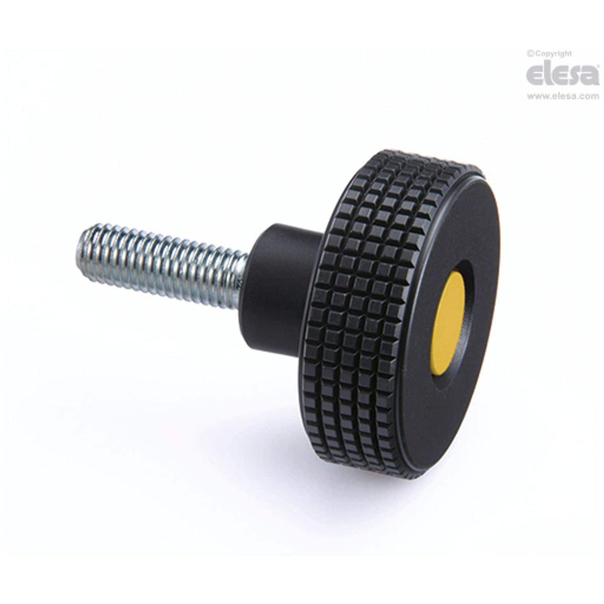 MBT Diamond cut knurled knobs Technopolymer Zinc-plated steel threaded stud MBT.40 p-M8x20-C4