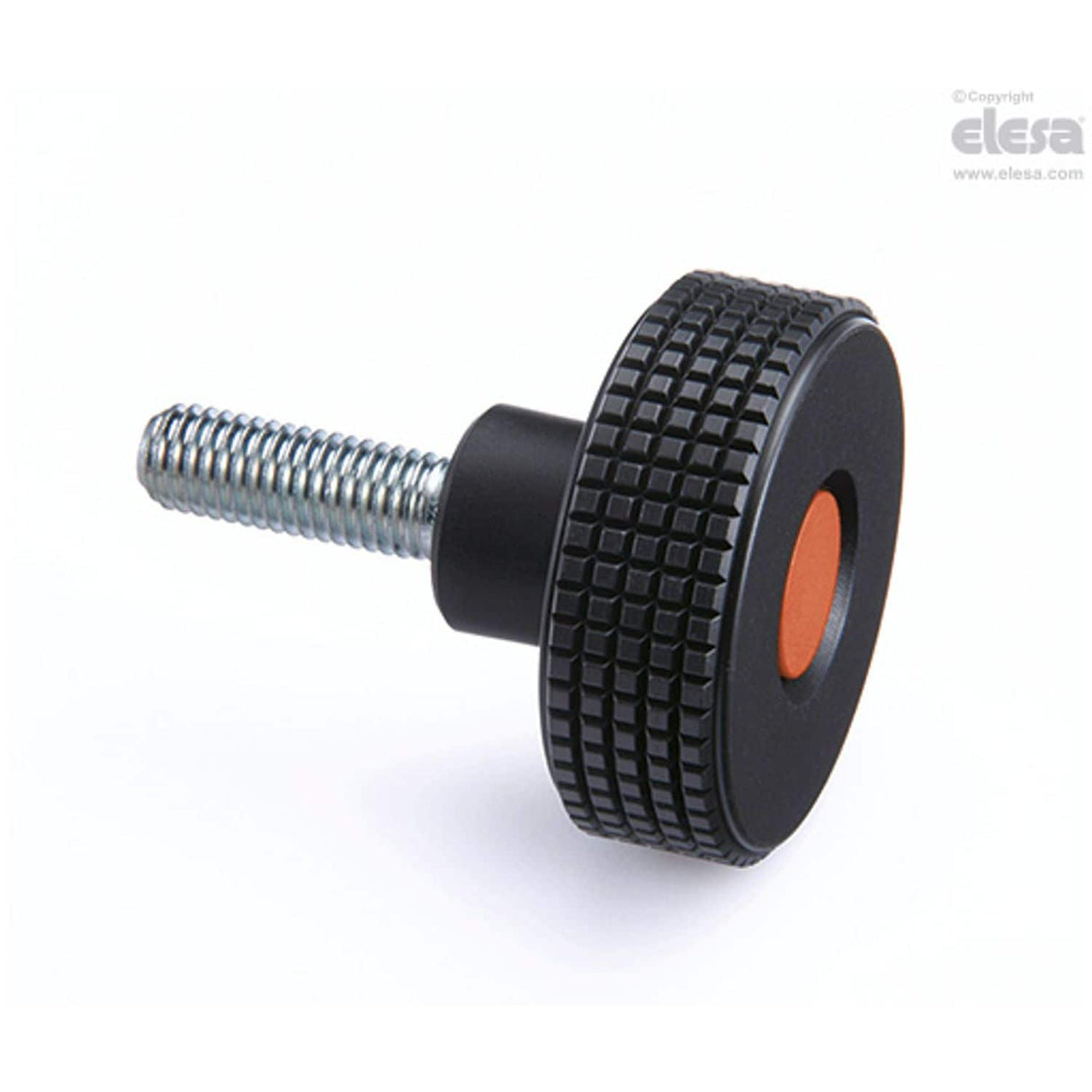 MBT Diamond cut knurled knobs Technopolymer Zinc-plated steel threaded stud MBT.60 p-M12x20-C2