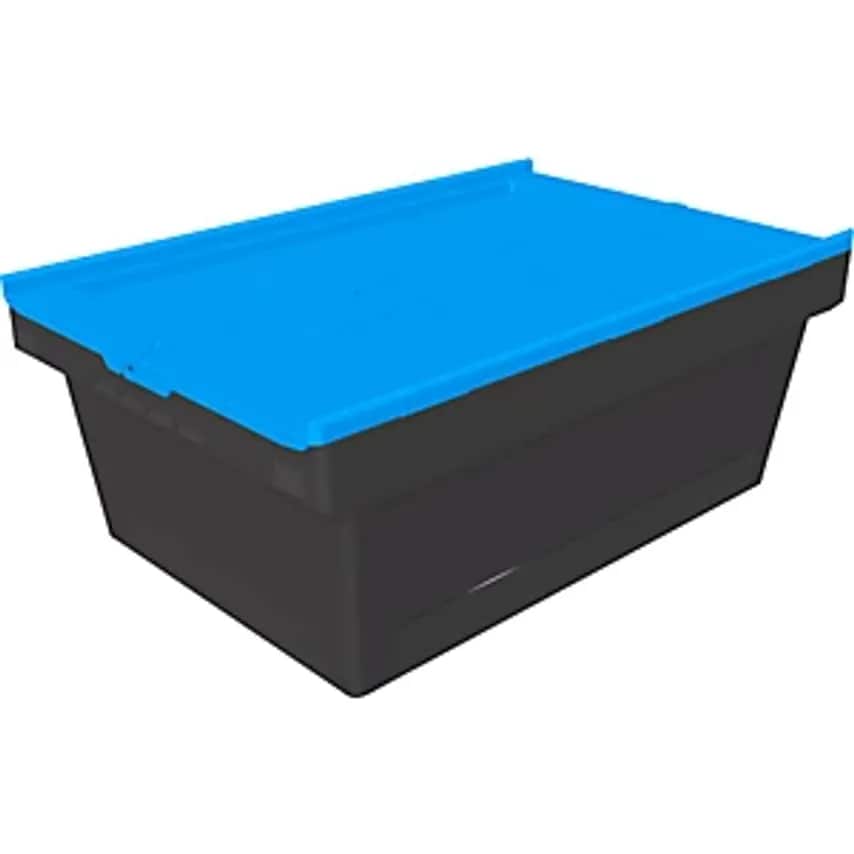 MB Eco Reusable Container, LxWxH 610 X 400 X 240 mm, Black/Blue