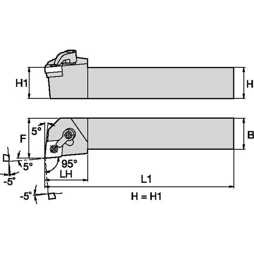 MCLNL244D M Clamping Holder W1.50 L6.00