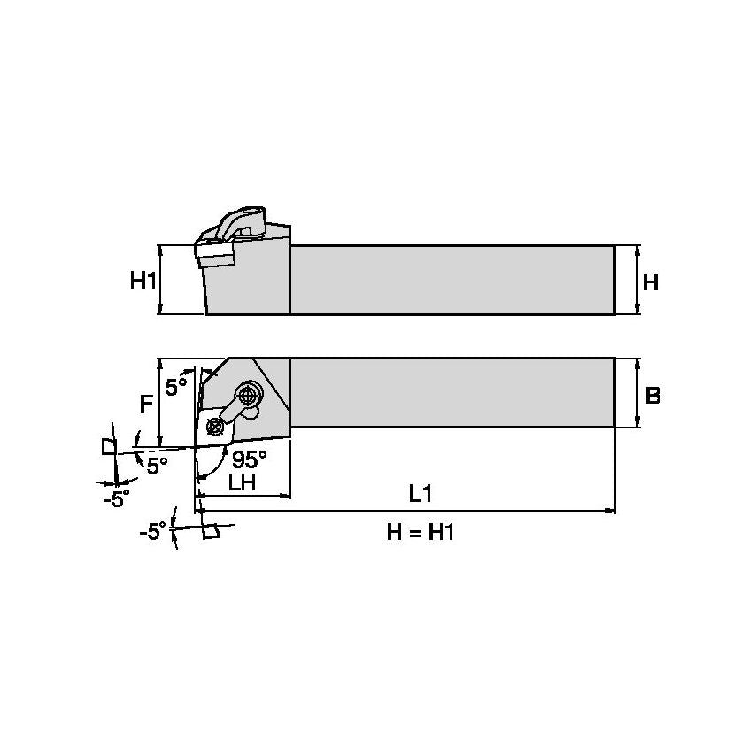 MCLNR123B M Clamping Holder W0.75 L4.50
