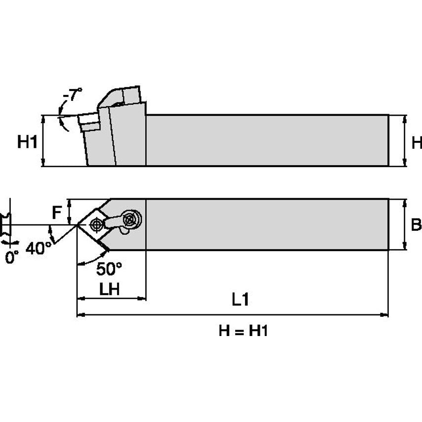 MCMNN164D M Clamping Holder W1.00 L6.00