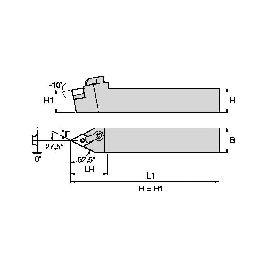 MDPNN205D M Clamping Holder W1.25 L6.00