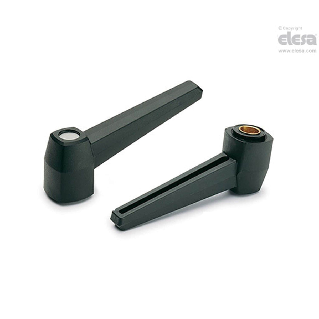 MF Lever handles Technopolymer Brass boss threaded hole MF.100 B-M12-C3