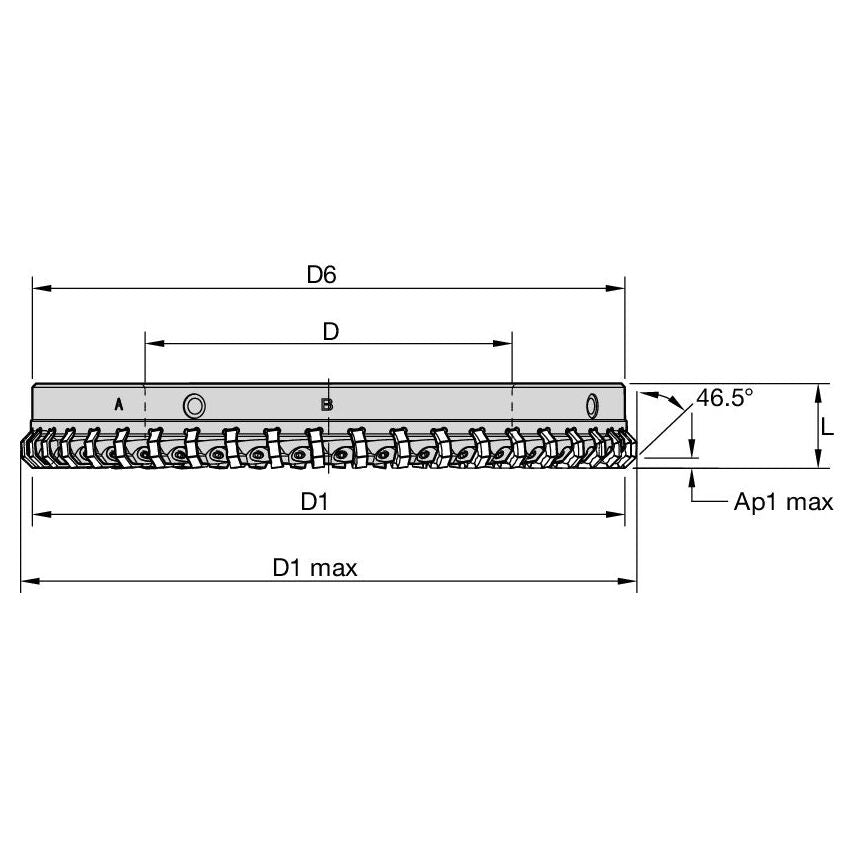 MILL16E2000Z70ON08WSC MILL16 Split Ring D=20" Z=70