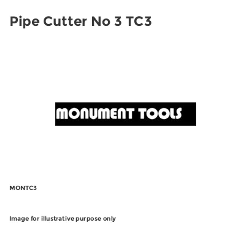MONTC3 Pipe Cutter No 3 TC3