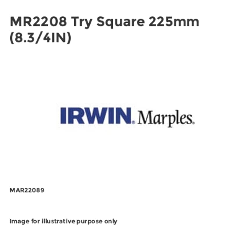 MR2208 Try Square 225mm (8.3/4IN)