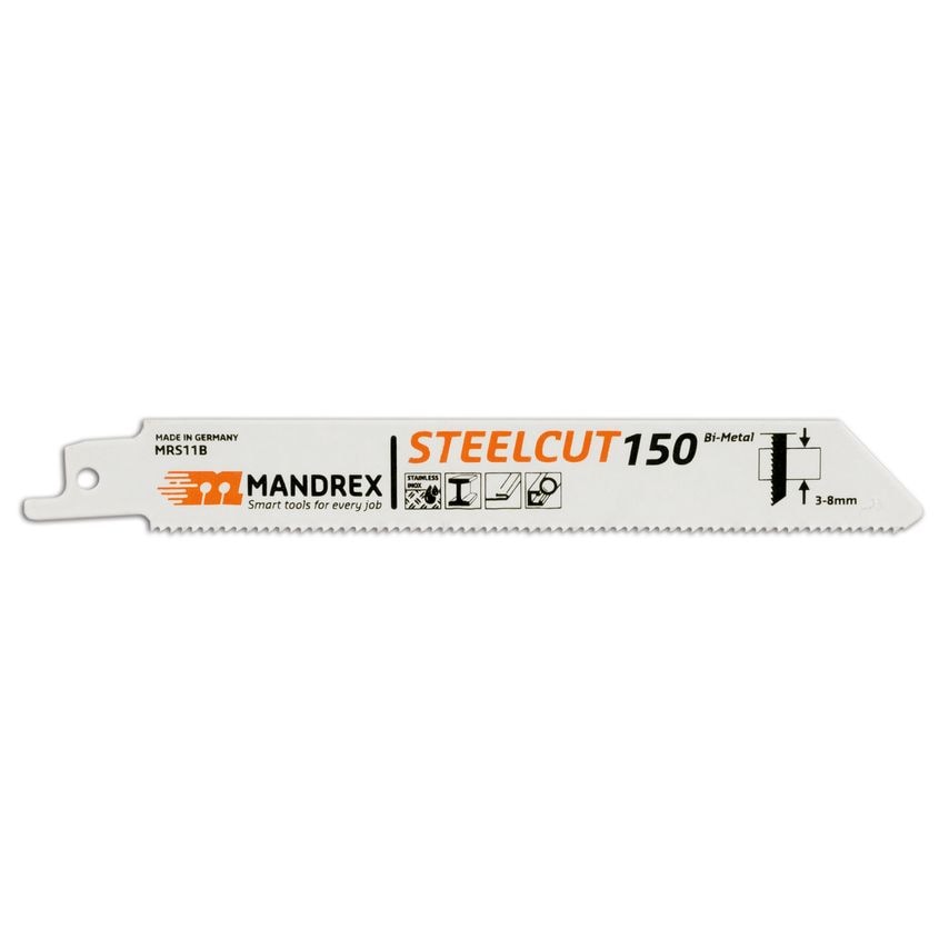 MRS11B Steelcut Reciprocating Blade - 150mm, Pack of 2
