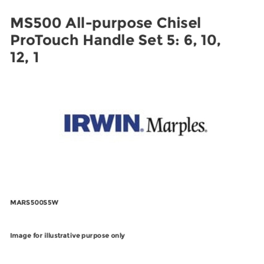 MS500 All-purpose Chisel ProTouch Handle Set 5: 6, 10, 12, 1