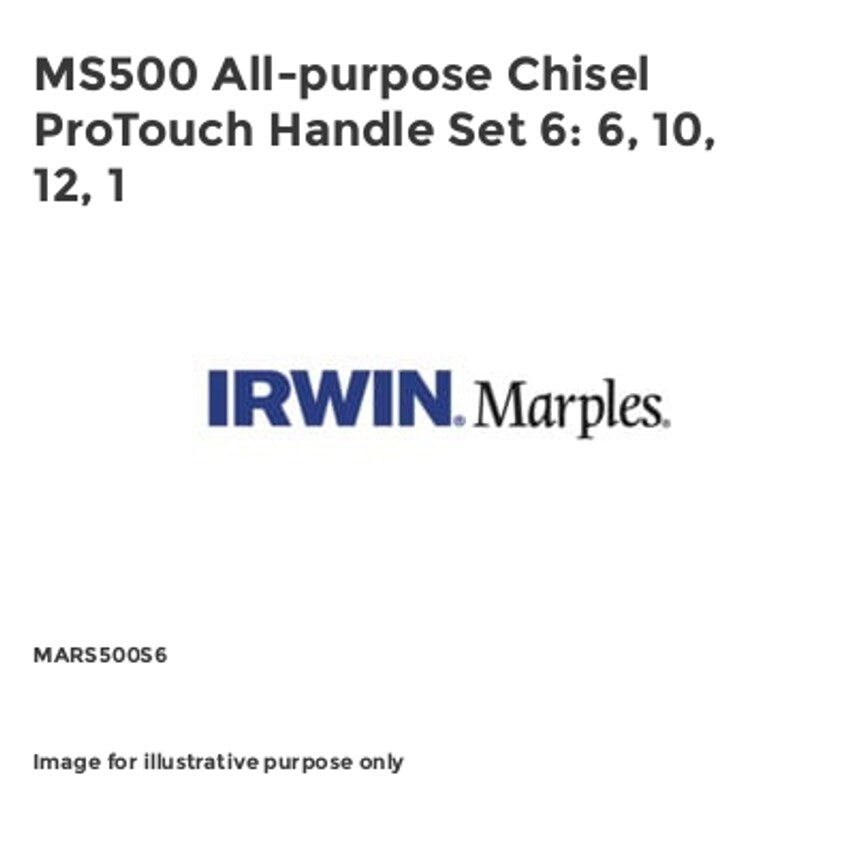 MS500 All-purpose Chisel ProTouch Handle Set 6: 6, 10, 12, 1 MARS500S6