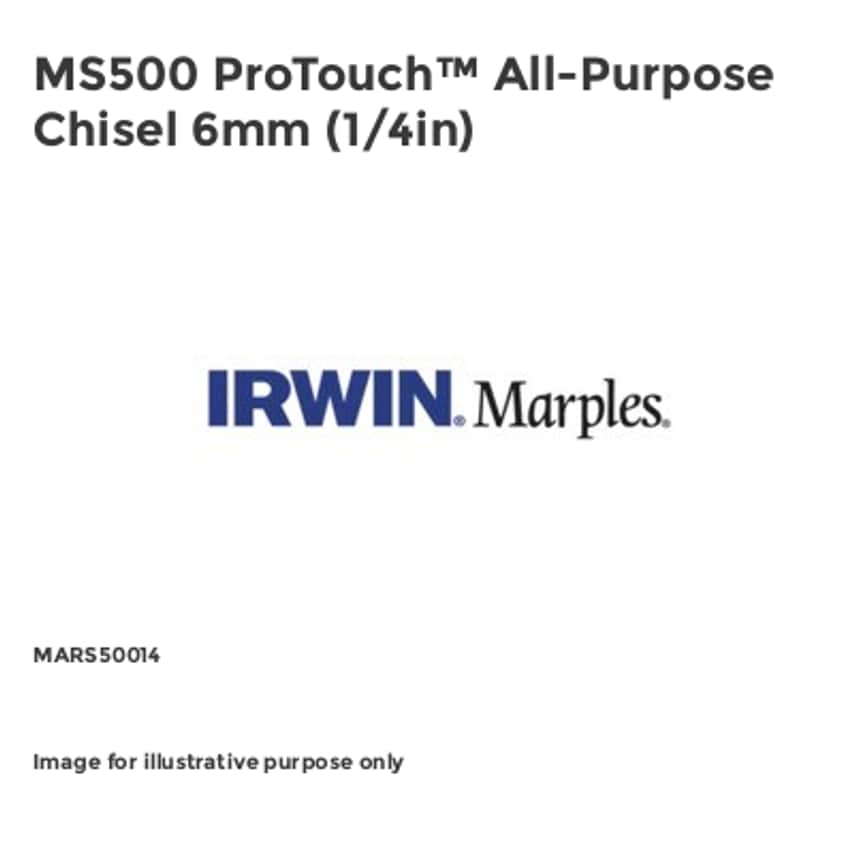 MS500 ProTouch All-Purpose Chisel 6mm (1/4in)
