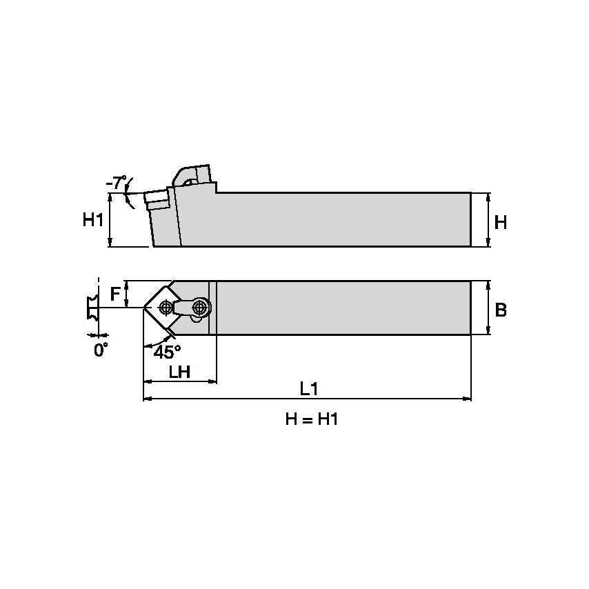 MSDNN206 M Clamping Holder W1.25 L7.00
