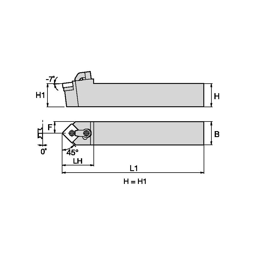 MSDNN855 M Clamping Holder W1.00 L6.00