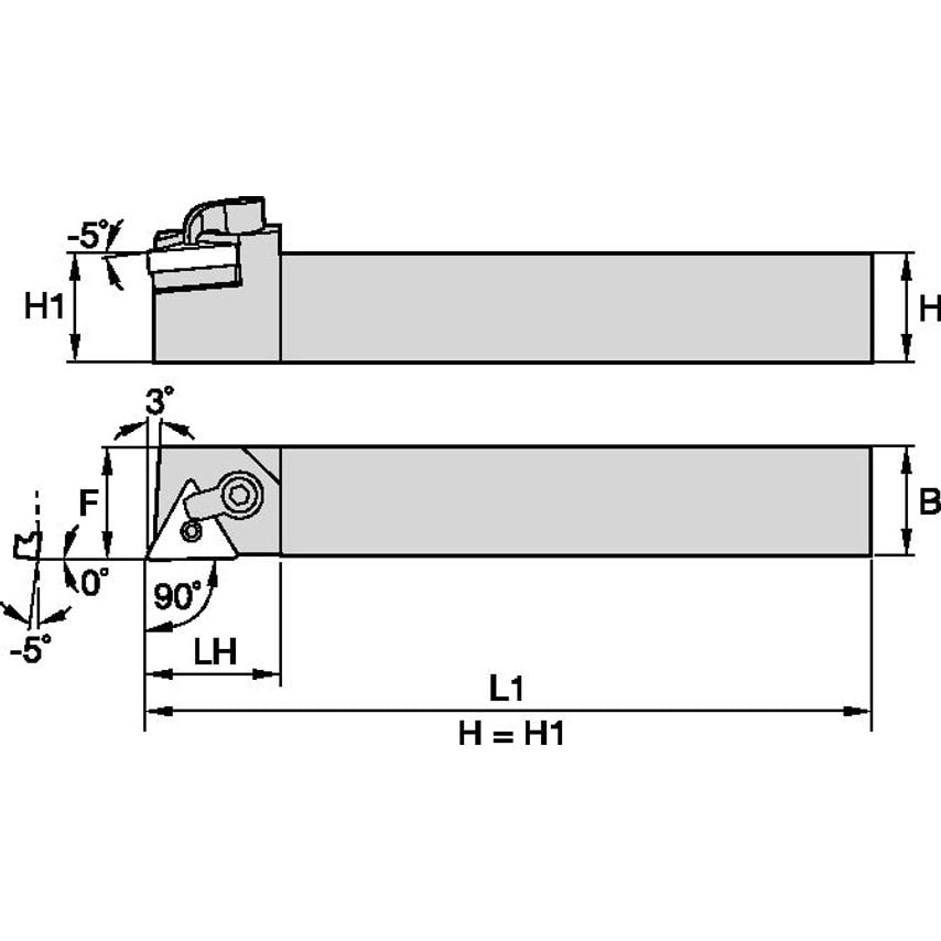 MTANL164D M Clamping Holder W1.00 L6.00