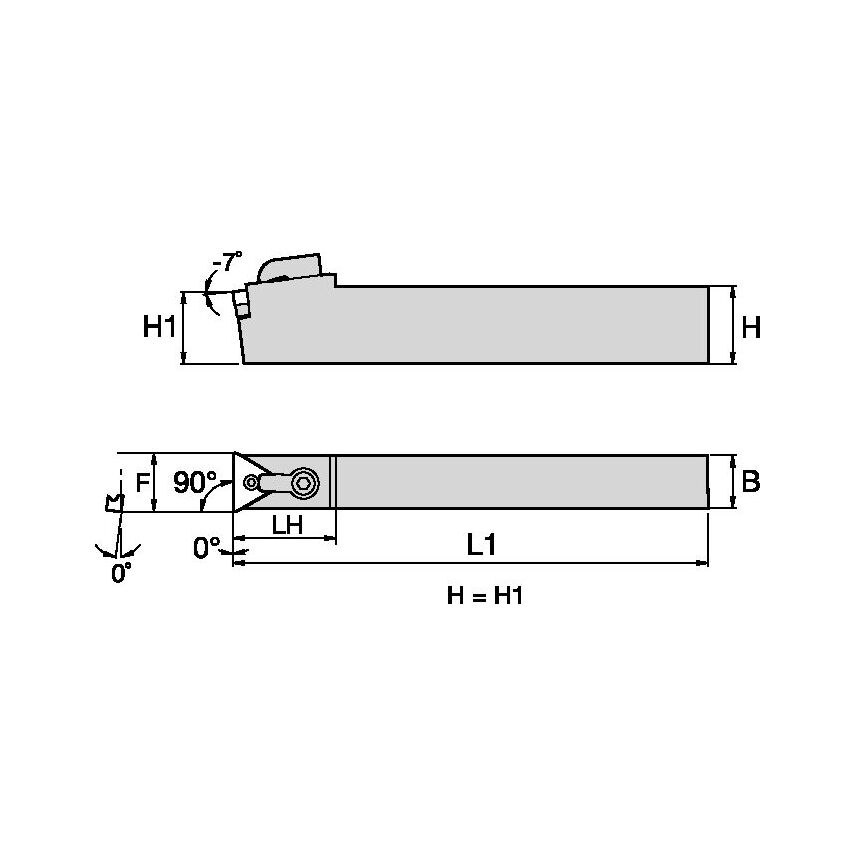 MTCNN124 M Clamping Holder W0.75 L6.00