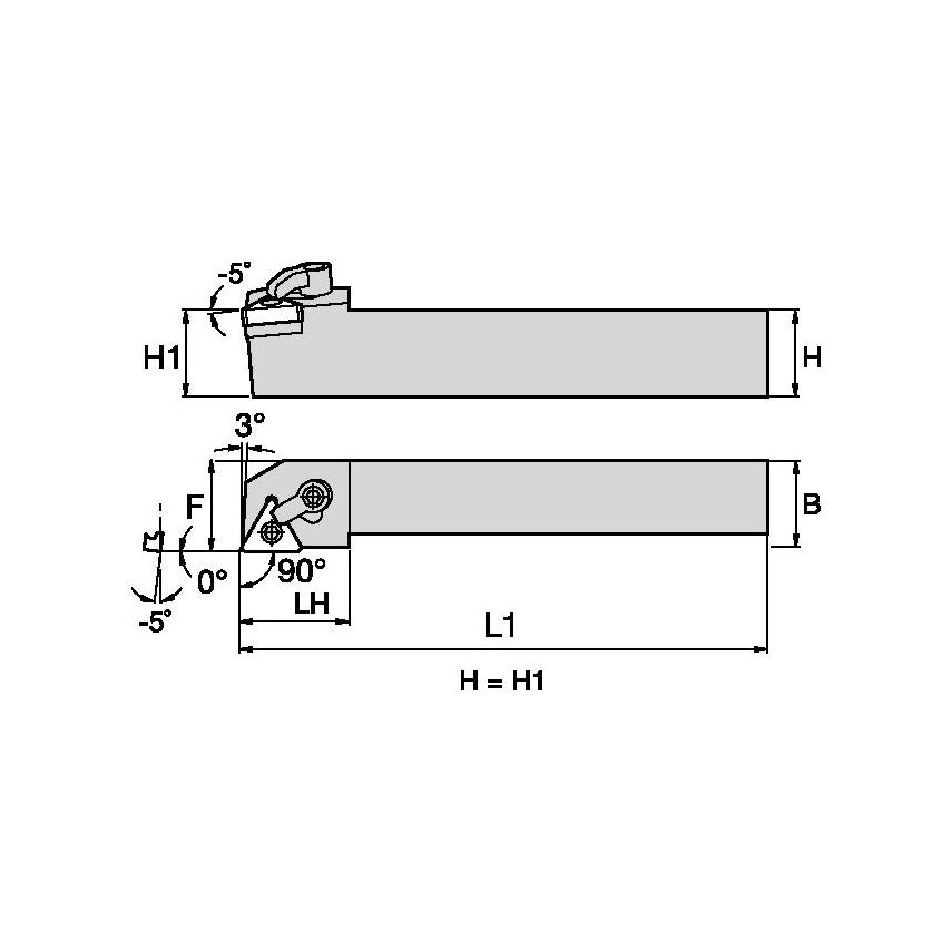 MTGNL164C M Clamping Holder W1.00 L5.00