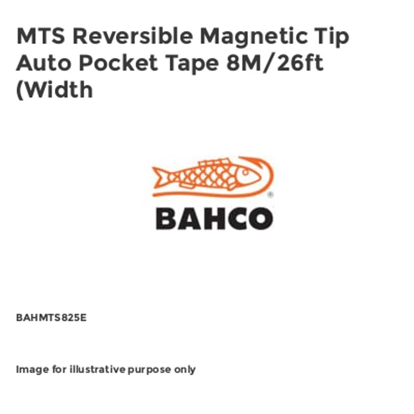 MTS Reversible Magnetic Tip Auto Pocket Tape 8M/26ft (Width
