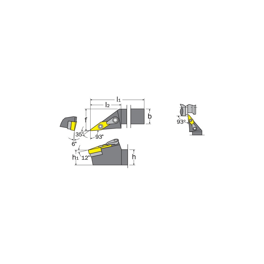 MVJNL 2525M16 External Toolholder
