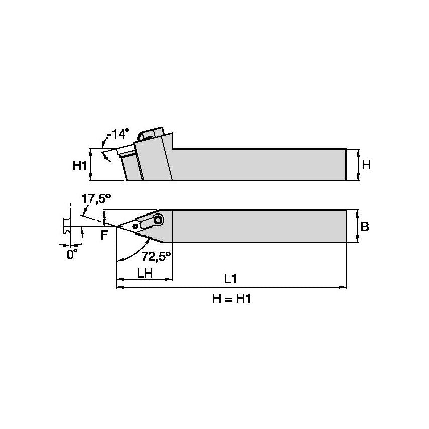 MVVNN164D M Clamping Holder W1.00 L6.00